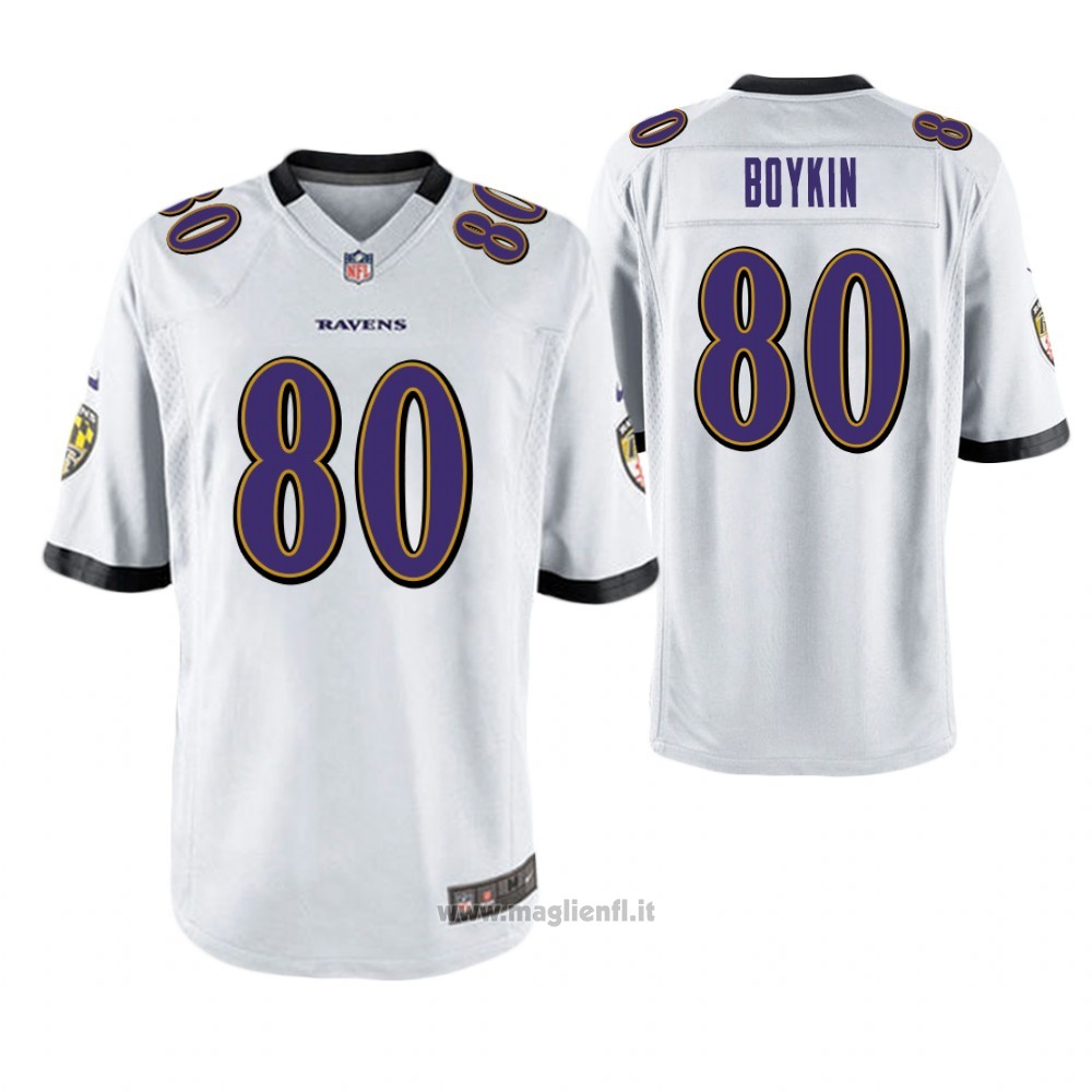 Maglia NFL Game Baltimore Ravens Miles Boykin Bianco